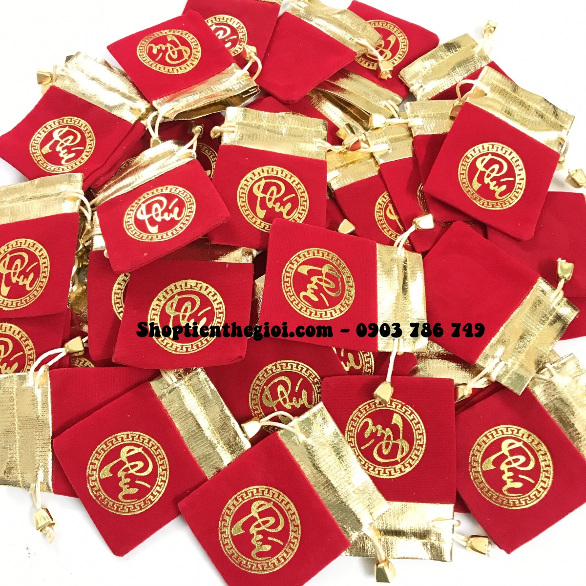 Túi Gấm Nhung Chữ PHÚC - SP005136